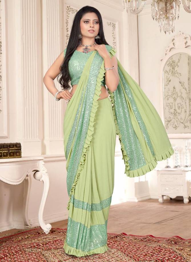 NARI FANTASTIC Latest Fancy Designer Stylish Party Wear Imported Lycra Heavy Saree Collection